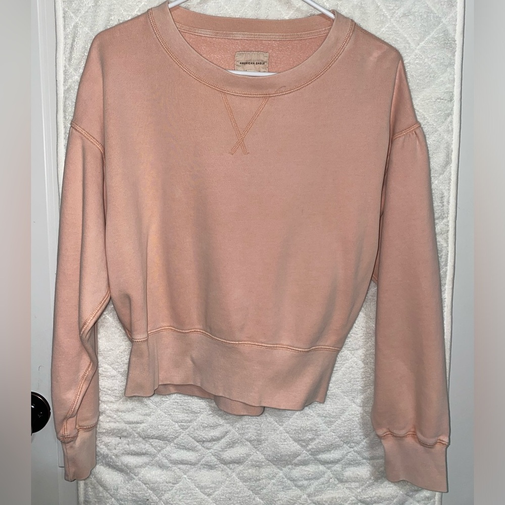 Peachy pink American Eagle sweatshirt. Size small